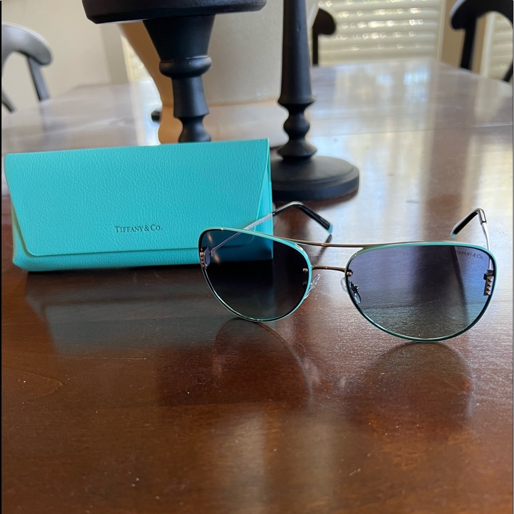 Tiffany & Co aviators and case